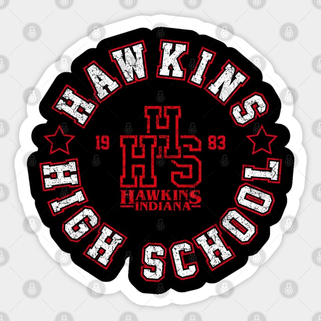 Hawkins High School Sticker by cowyark rubbark